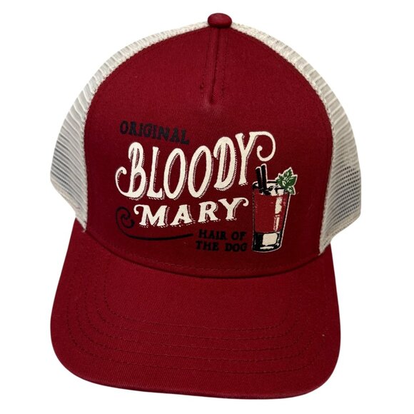 American Needle Other - American Needle Original Bloody Mary Hair Of The Dog Mesh Trucker Hat Red White